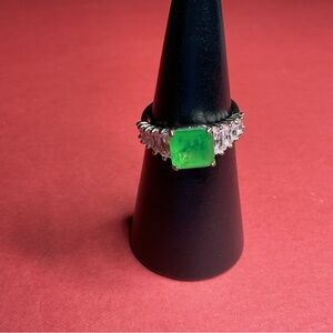 Bomb Party RBP7884 “Feeling Free” Peridot/Quartz on Rose Gold Size 9 Ring NWOT